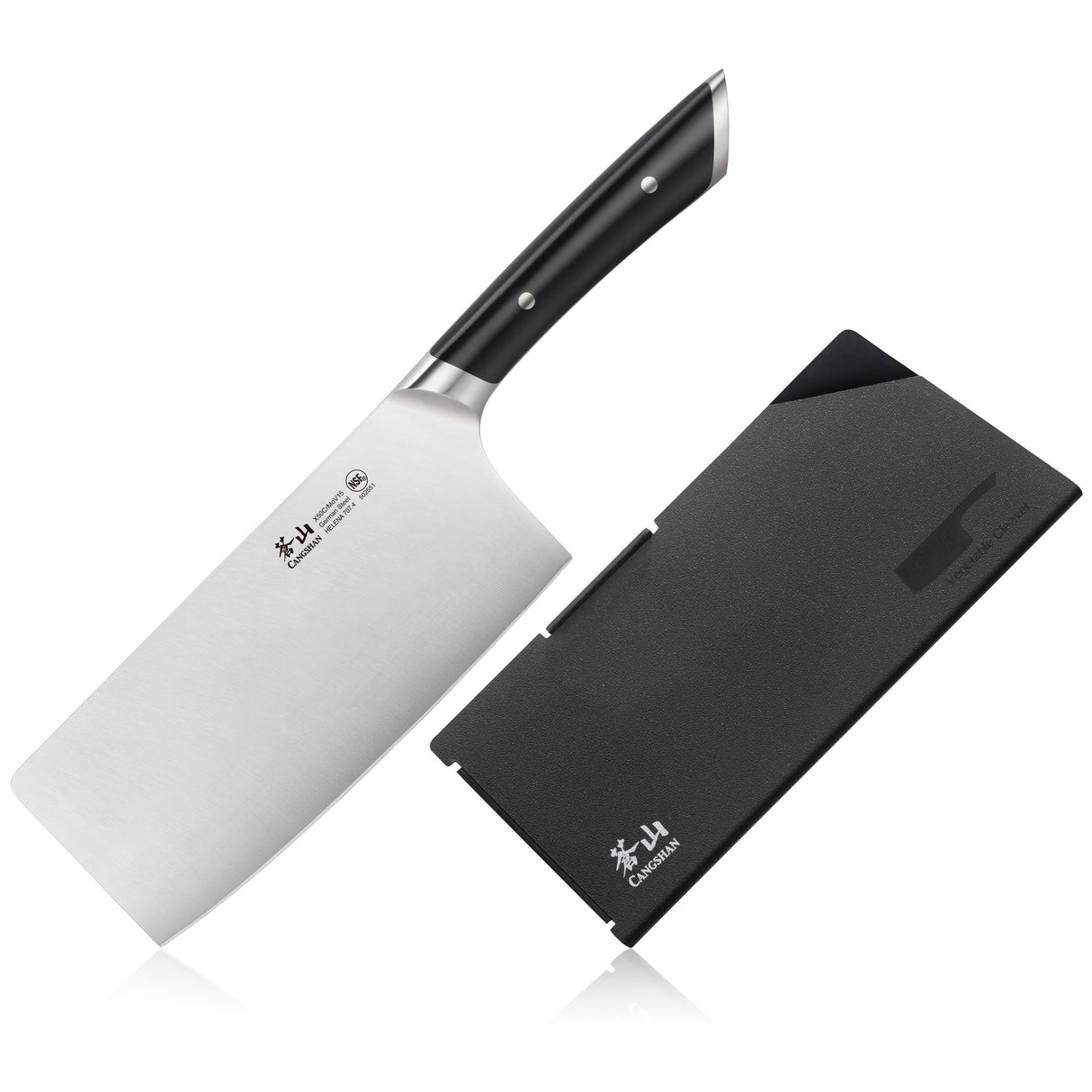 HELENA SERIES 7" VEGETABLE CLEAVER WITH SHEATH