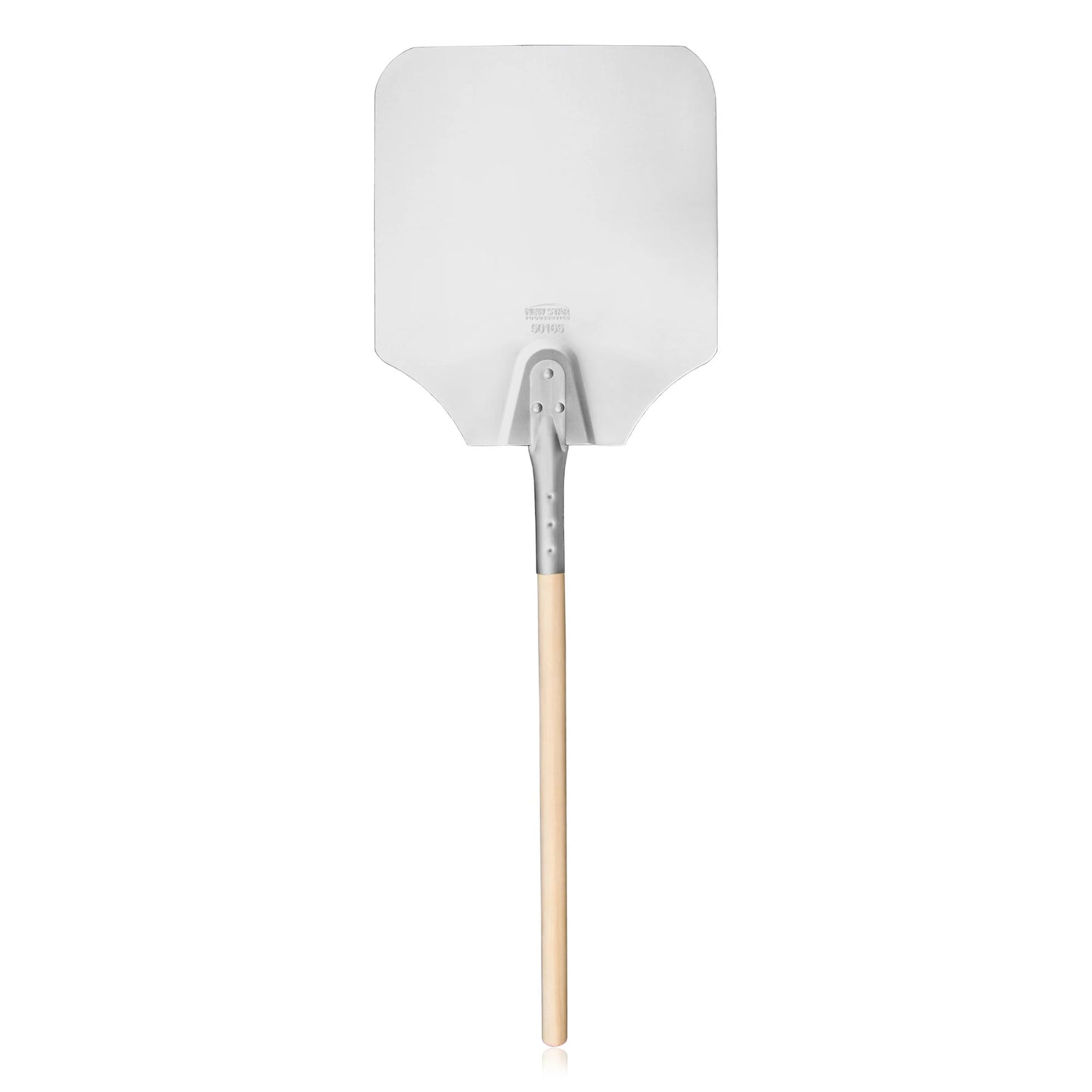 ALUMINUM AND WOOD PIZZA PEEL, 12x14"