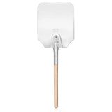 ALUMINUM AND WOOD PIZZA PEEL, 14x16"