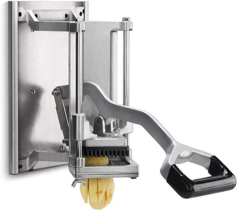 Commercial Heavy Duty French Fry Cutter with 3/8 and 1/2 inch Cutting  Frame