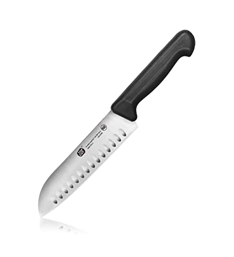 Top Cut By New Star Foodservice 1029246 Swedish Sandvik 14C28N Steel Santoku Knife, 7"
