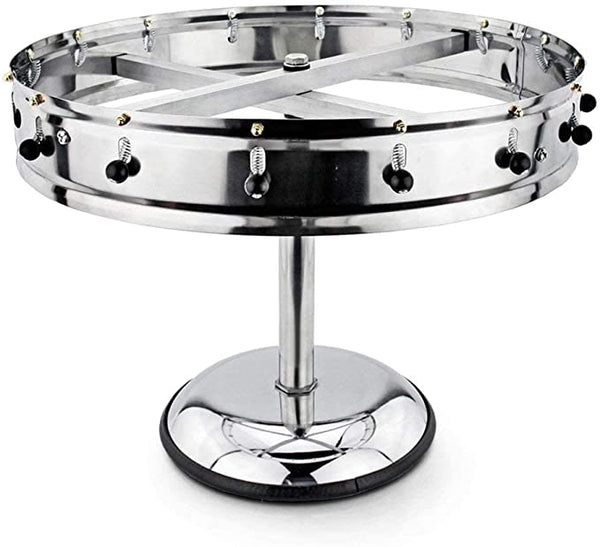 New Star Stainless Steel Order Wheel Ticket Holder, 16 Clips, 18-Inch Dia with 10-Inch Chrome Heavy Base, 1 Piece