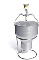 New Star Foodservice 37463 Commercial Grade Aluminum Pancake Dispenser with Stand, Silver