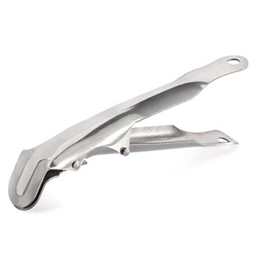 New Star Foodservice 50479 Deep Pizza Tray Pan Gripper Holder, 8", Silver