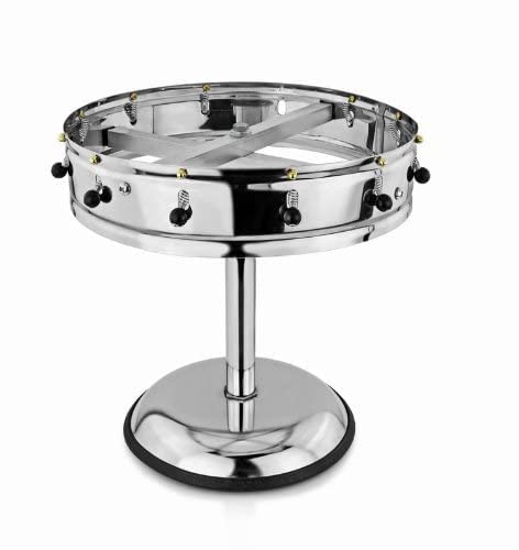 New Star Stainless Steel Order Wheel Ticket Holder, 12 Clips, 14-Inch Dia with 10-Inch Chrome Heavy Base, 1 Piece