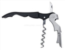 New Star Foodservice 48230 Folding Waiters Wine Bottle Corkscrew Beer Cap Opener w/Black Plastic Bird Style Handle, Set of 12