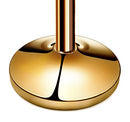 New Star Foodservice 54736 Round Top Brass Plated Stanchions, Set of 2 Posts with 1 of 79.5-Inch Red Velvet Rope