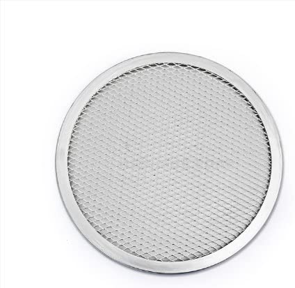 New Star Foodservice 50684 Restaurant-Grade Aluminum Pizza Baking Screen, Seamless, 14-Inch