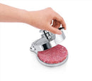 New Star Foodservice 36466 Aluminum Adjustable Hamburger Press, 4-1/2" Diameter, Silver
