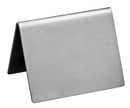 New Star Foodservice 27198 Stainless Steel Table Tent Sign, (Plain) for Dry Erase Marker, 2"x 2", Set of 2