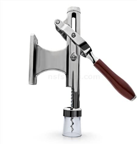 New Star Foodservice 48322 Chrome Plated Wall Mounted Cork Extractor Wine Opener