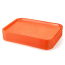 New Star Foodservice 24630 Fast Food Tray, 12 by 16-Inch, Orange, Set of 12