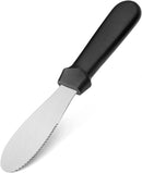 New Star Foodservice 43013 Plastic Handle Butter Spreader, 8.75-Inch, Black, Set of 4