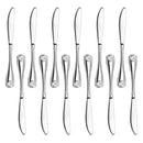 New Star Foodservice 58246 Shell Pattern, 18/0 Stainless Steel, Dinner Knife, 8.6-inch, Set of 12