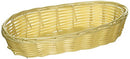 New Star Foodservice 44218 Food Serving Baskets 9 x 4.25 x 2 inch Oblong, Hand Woven, Polypropylene, Set of 12, Natural