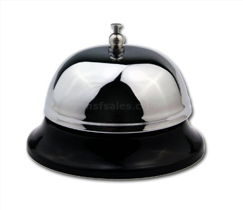 New Star Mirror Chrome Plated Table Bell 3.5-inch