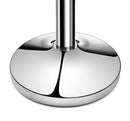 New Star Foodservice 54743 Tulip Top Stainless Steel Stanchions, Set of 2 Posts with 1 of 79.5-Inch Red Velvet Rope
