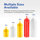 New Star Foodservice 26467 Squeeze Bottles, Plastic, 8 oz, Yellow, Pack of 6