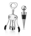 New Star Foodservice Artaste 48513 Heavy Duty Corkscrew and Wine Stopper Set