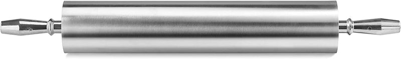 New Star Foodservice 37524 Extra Heavy Duty Restaurant Aluminum Rolling Pin, 18", Silver