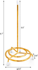 New Star Foodservice 23770 Brass Plated Check Spindle Holder for Receipts, 6.5-Inch, Gold