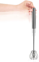 New Star Foodservice 59038 Easy Hand Push Whisk, Stainless Steel, 14-Inch