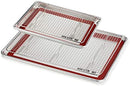 New Star Foodservice 1028751 Commercial-Grade Bun Pan/Baking Sheet, Baking Mat, Cooling Rack Combo, 1/4 and 1/2 Sizes Each