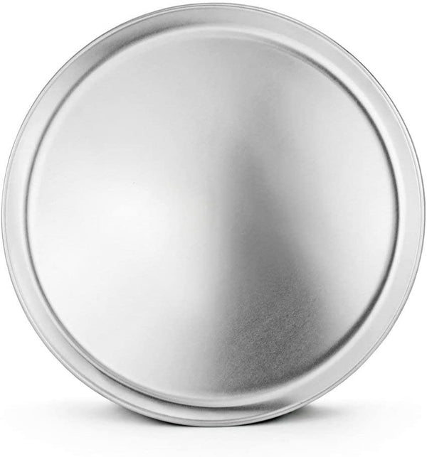New Star Foodservice 50820 Restaurant-Grade Aluminum Pizza Pan, Baking Tray, Coupe Style, 14-Inch