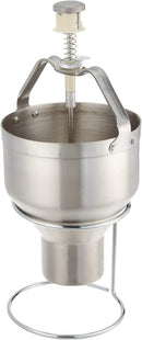 New Star Foodservice 37470 Commercial Grade Stainless Steel 18/8 Pancake Dispenser with Stand, Silver