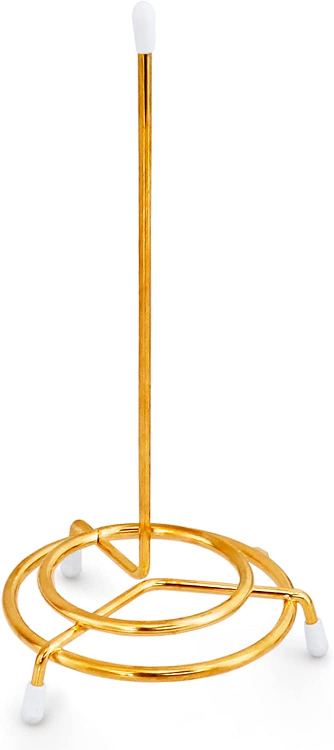 New Star Foodservice 23770 Brass Plated Check Spindle Holder for Receipts, 6.5-Inch, Gold