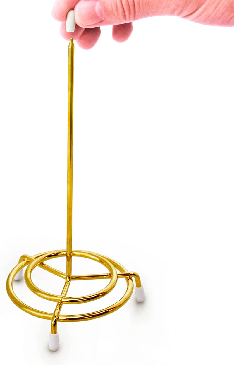 New Star Foodservice 23770 Brass Plated Check Spindle Holder for Recei