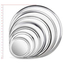 New Star Foodservice 50738 Restaurant-Grade Aluminum Pizza Pan, Baking Tray, Wide Rim, 10-Inch