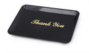1 pc Tip Tray Restaurant Guest Check Bill Holder Black  4.5x6.5" ,Gold Imprint