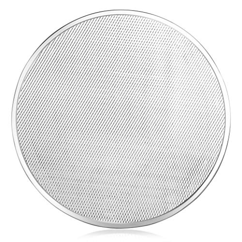 New Star Foodservice 50998 Restaurant-Grade Aluminum Pizza Baking Screen, Seamless, 20-Inch, Pack of 6