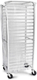 New Star Foodservice 36565 Commercial-Grade Sheet Pan/Bun Pan Rack Cover, Plastic, 20-Tier, 28" L x 23" W x 61" H, Clear