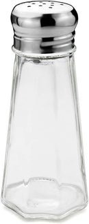 New Star Foodservice 22315 Glass Salt and Pepper Shaker with Stainless Steel Mushroom Top, 3-Ounce, Set of 12