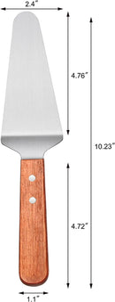 New Star Foodservice 36251 Wood Handle Pie Server, 10-Inch, Wood