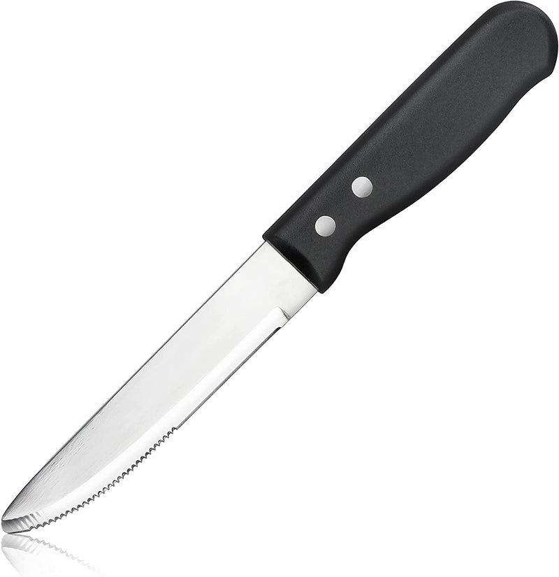 Heavy Duty Delco Stainless Steel Serrated 9.5 Steak Knife Lot Set of 2