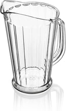 New Star Foodservice 46151 Polycarbonate Plastic Tapered Style Restaurant Water Pitcher, 60-Ounce, Clear, Set of 12