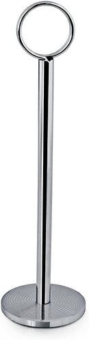 New Star Foodservice 27679 Ring Clip Table Number Card Holders, w/Number Cards, 1 to 24, Set of 24, 8-Inch, Chrome Stand