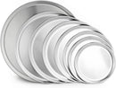 New Star Foodservice 50806 Restaurant-Grade Aluminum Pizza Pan, Baking Tray, Coupe Style, 10-Inch