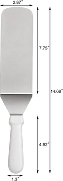 New Star Foodservice 36213 Plastic Handle Flexible Grill Turner/Spatula, 14.5-Inch, White