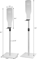 New Star Foodservice | Commercial Grade Square Hand Sanitizer Stands with Drip Tray