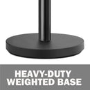 New Star Foodservice 54644 Black Powder Coated Stanchions, 36" Height, 6.5' Retractable Belt, Set of 6