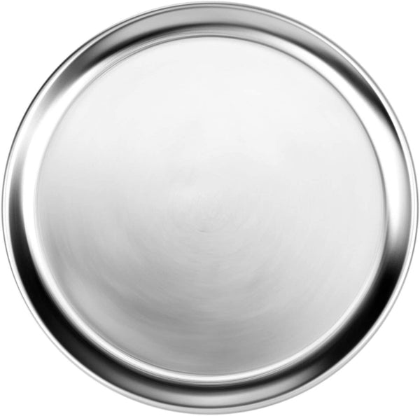 New Star Foodservice 50783 Pizza Pan/Tray, Wide Rim, Aluminum, 20 Inch