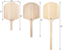 New Star Foodservice 50288 Restaurant-Grade Wooden Pizza Peel, 14" L x 14" W Plate, with 22" L Wooden Handle, 36" Overall Length