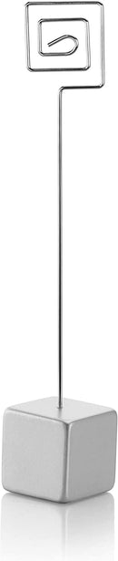 New Star Foodservice 27938 Wire Square Base/Table Number Holder/Number Stand/Place Card Holder, 7-Inch, Set of 5