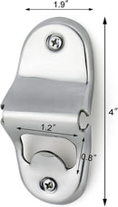 New Star Foodservice 48193 Stainless Steel Wall Mounted Bottle Opener