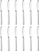 New Star Foodservice 58789 Windsor Pattern, 18/0 Stainless Steel, Dinner Knife, 8.2-Inch, Set of 12