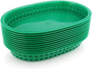 New Star Foodservice 44027 Fast Food Baskets, 10.5 x 7 Inch, Set of 12, Green